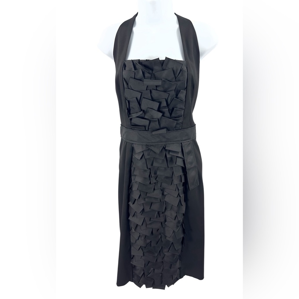 Byron Lars Beauty Mark Black Cocktail Dress Size 6 Ruffle Goth Whimsigoth LBD